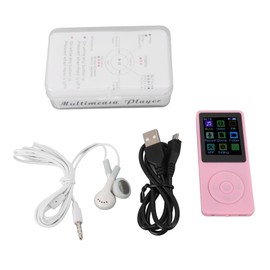 MP3 Player Voice Record Video Playback Bluetooth Function Music Player with TFT 1.82in Screen Pink 8G