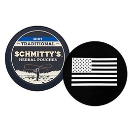 DC Crafts Nation Skin Can Cover US Flag with 1 Can Schmitty's Herbal Snuff Mint Pouches
