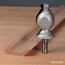 Infinity Cutting Tools 1/2" Shank, Colonial Router Bit - Crown Molding Cove, 1-5/8" C.D., 2-7/8" C.H.| Carbide Tip | Heavy-Duty | for Handheld Or Table Mounted Wood Router