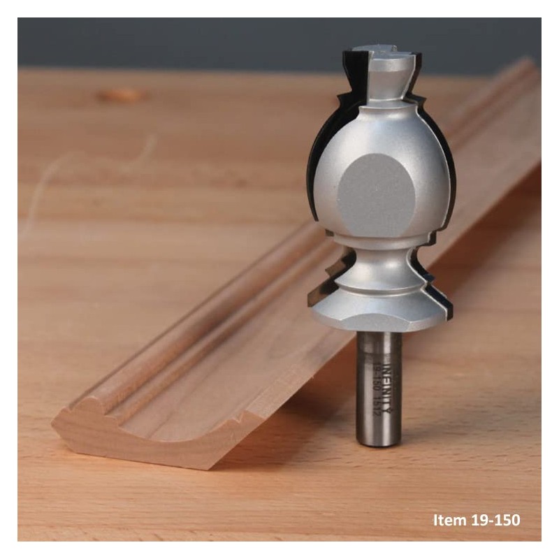 Infinity Cutting Tools 1/2" Shank, Colonial Router Bit - Crown