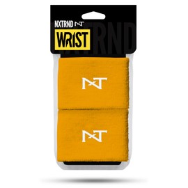 Nxtrnd Wrist Sweatbands for Football, Sold as a Pair (Yellow)