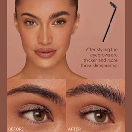 Eyebrow Shaping Soap, Eyebrow Styling Soap, 3D Eyebrow Makeup Gel Soap Brow Kit, Durable Waterproof Wild Eyebrow Brow Gel with Brush