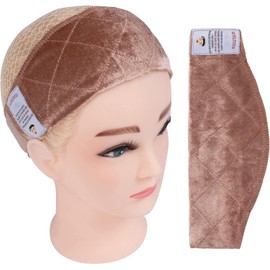 GEXWORLDWIDE Gex Banda de Agarre para Peluca Peluca Ajustable Banda Cómoda Diadema Bufanda de Terciopelo Flexible Peluca Comodidad Antideslizante Bandas de Peluca con Sujeción Ajustable con Arco Sujec