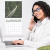 Canadian 18-Month Wall Calendar - 100% Biodegradable 11x22 Inch Open