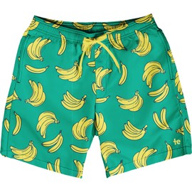 Tipsy Elves Green Havana Banana Classic Fit 7 Inch Inseam Swim Trunks for Men Size Large