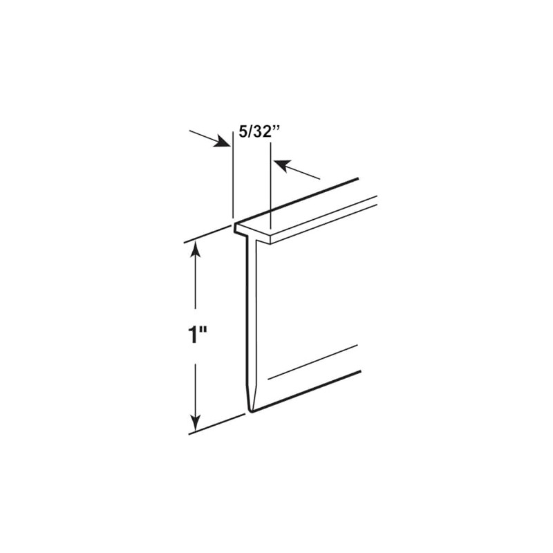 Clear Soft Vinyl Framed Shower Door Replacement Sweep and Seal,