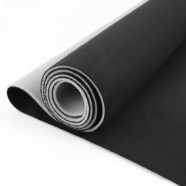 Kefly Black Suede Headliner Fabric 96" L × 60" W with Foam Backing, Automotive Interior Auto Roof Replacement Material for Car, SUV, Boat, Pickup, Truck, RV, Home Repair