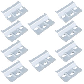 alwaiiz Pack of 10 Cabinet Hangers, Metal Hanging Rail, Heavy Duty Wall Brackets, Cabinet Hanging Rail for Cupboards, Wall Cabinets