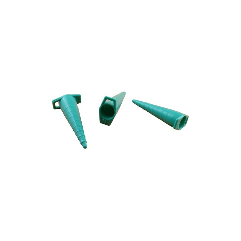 Universal Catheter Plugs for Catheters 5-13 mm Green (Pack of