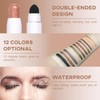 LOKFAR Cream Eye-Shadow Stick, Waterproof Cream Eyeshadow Pen Rotatable Creamy