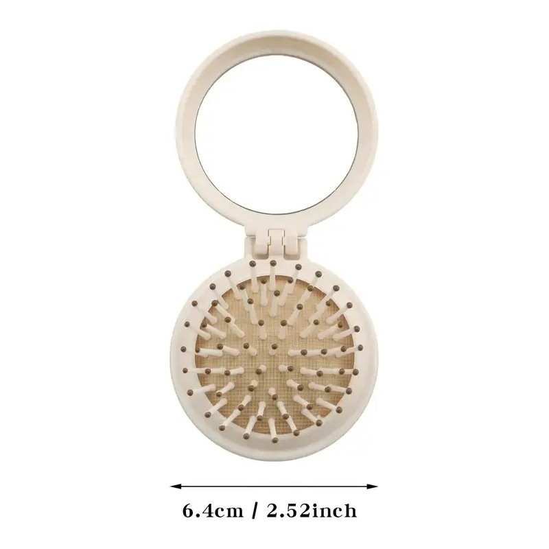 10pcs Espejos De Bolsillo Para Maquillaje Portátil Con Peine