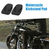 A ABSOPRO Motorcycle Kickstand Pad Side Stand Extension Pad Black