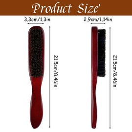 Sleek Bun Beard Brush Boar Bristle Brush Hair Brush Sleek Look Hair Styling Brush for Hair and Beard Styling