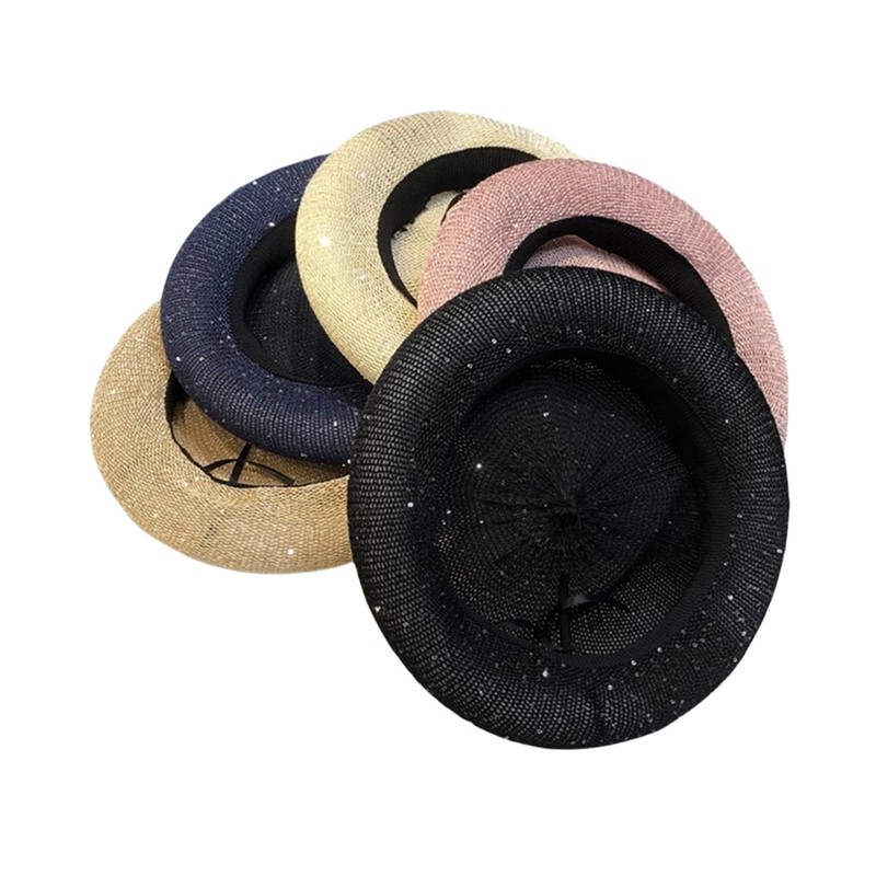 RUNQIU Beret Spring/Summer, Women's Summer Beret, Breathable, Small Face Effect,