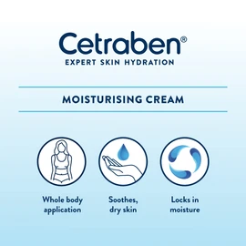 Cetraben Body Cream Moisturiser Perfect for Dry Sensitive and Eczema Prone Skin Dermatological Body Moisturiser 200ml