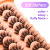 DIRBEAUTY Fluffy lashes Wispy Lashes 3D Natural Look False Eyelashes