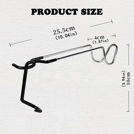 4Pcs Outdoor Camping Light Stand Hooks,Camping Hook Hanger,Multi-Purpose Portable Stainless Steel Clip Hooks,Tent Lamp Hook Cup Holder,Tent Camping Accessories,for Camping Hunting Fishing Hiking