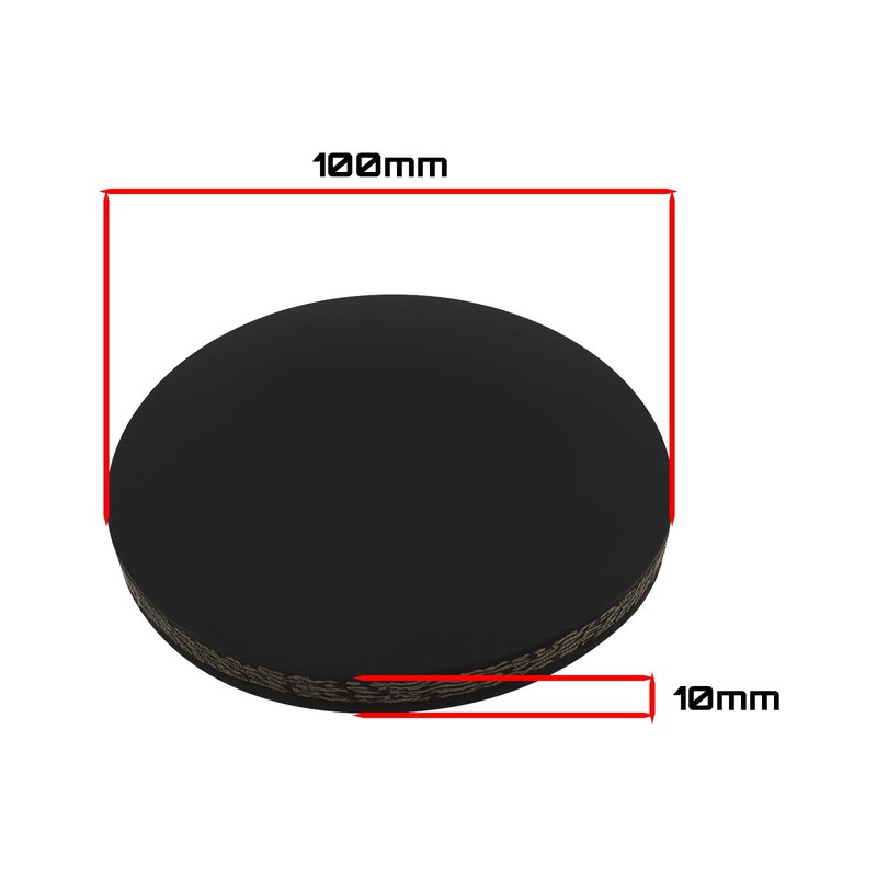 Create idea 4PCS 100mmx10mm Rubber Stamping Block Anti-Slip Shock Absorption