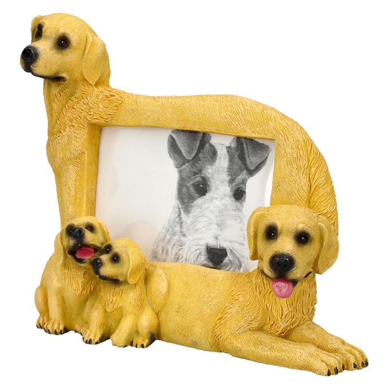 Figuren Shop GmbH Labrador Family Photo Frame with Dogs to