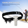 Fishing Rod Belt with Movable Ring Adjustable Fishing Fighting Belt