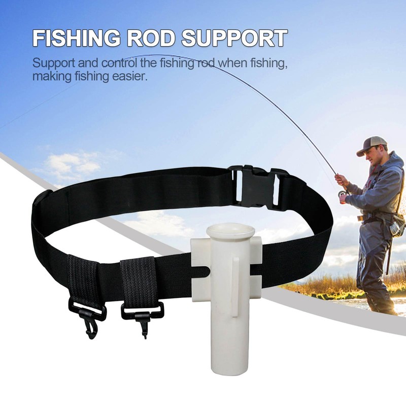 Fishing Rod Belt with Movable Ring Adjustable Fishing Fighting Belt