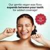 Eco-Dent VeganFloss Dental Floss, Waxed, Cinnamon - Floss with Vegan