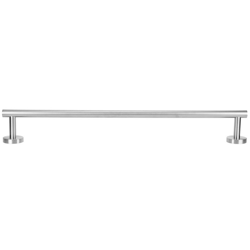 Stainless Steel Single Rod Towel Rack Round Base Bathroom Bedroom