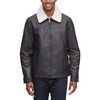 Dockers Men's James Dean Faux Leather Jacket with Removable Sherpa