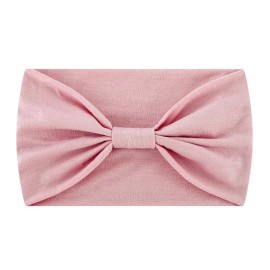 Unbranded  Wide Headband Women Hair  Bow knot Turbans Head Band Make-up Sports Running - Pink