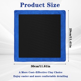 Lusofie 2 Pack Clay Towel Auto Detailing Decontamination Towel Drying Cleaning Clay Towel Clay Home Cleaning Car Wash Microfiber Towels Lightweight Convenient for Covering Large Areas Clay Bar Towel