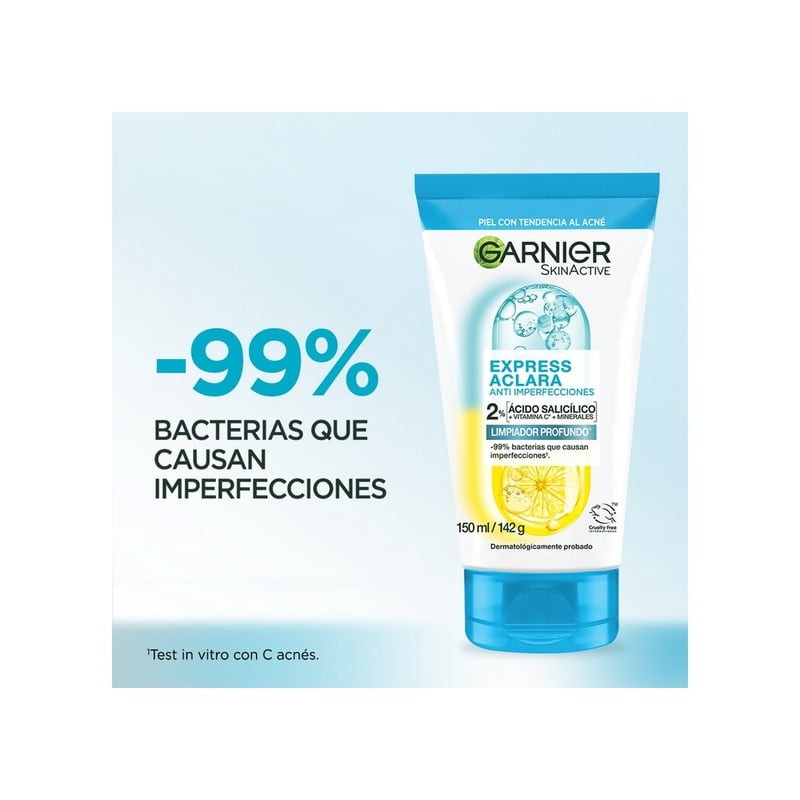 Microexfoliante Garnier skin active suave anti imperfecciones con ácido salicílico