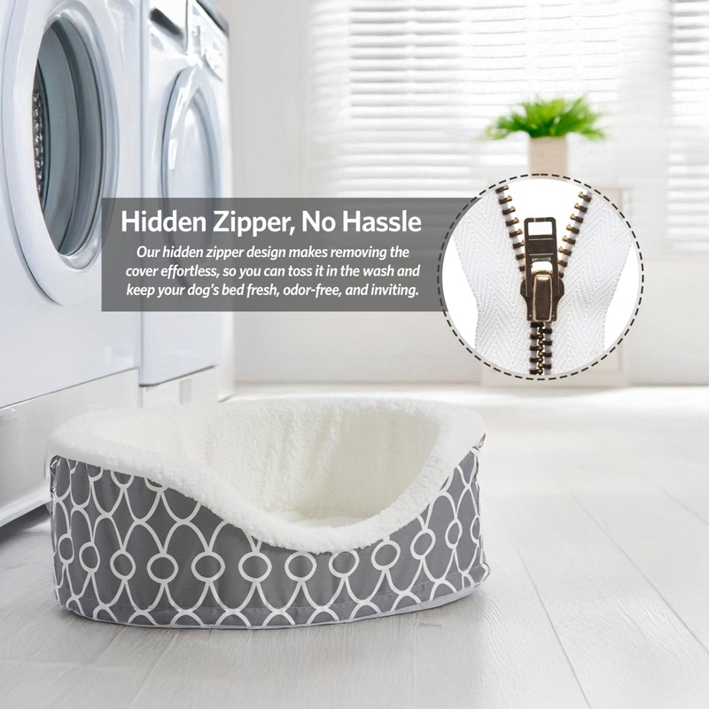 MidWest Homes for Pets Orthoperdic Egg-Crate Nesting Pet Bed w/Teflon