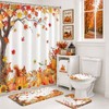 Mocsicka Juego de Cortinas de Ducha de otoño de 4