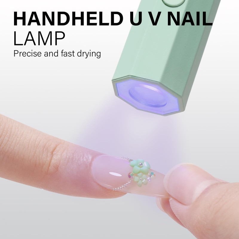 AILLSA Small UV Light for Nails, Handheld UV Nail Lamp