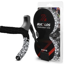 BUCKLOS Bike Handlebar Tape for Road Bike Comfortable Bicycle Handlebar Tape EVA Bike Bar Tape Grip 2 Rolls Bicycle Drop Bar Wraps Black White