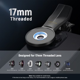 for universal NEEWER Phone Clamp Telephoto Lens Attachment & Adapter for 17mm Threaded Lens