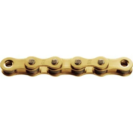 KMC Bike Chain HL1, Wide BMX Chain, Reinforced Durability & Great Looks, Super Smooth Single Speed Chain, Brass Plated Bicycle Chain, Bike Chain With Bullet Joining Link, 1/2" X 1/8" - 112 links