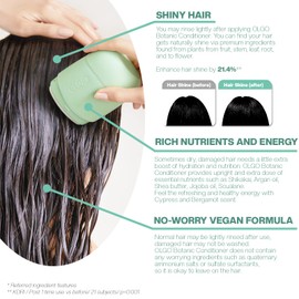 OLGO Botanic Conditioner Stick Refill (only refill)- Vegan | Solid conditioner for rich and healthy nutrition from Argan, Jojoba oil, Shea butter with Bergamot