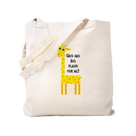 CafePress Cute Christian Natural Canvas Tote Bag, Reusable Shopping Bag
