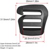 G Hook LUORNG 10PCS 5Pairs G-Hook Wave Buckles Backpack Strap