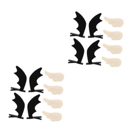 Beavorty 2sets Unique Angel Devil Wings Hairpin Party Hairpins for Boys and Girls Hair Stick Practical Design for Girls' Party Decorations 4pair*2