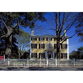 Historic Pictoric Duxbury, MA Photo - Nathaniel Winsor, Jr. House, Built in 1807, Duxbury, Massachusetts - 32in x 24in