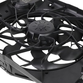 HY3115157 Factory Style Radiator Cooling Fan Assembly Compatible with Genesis / G80 2015-2017, 12V, Black