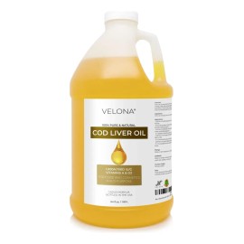 Velona Aceite De Hígado De Bacalao 64 Oz, Omega-3