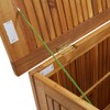 vidaXL Patio Storage Acacia Wood Box, Oil Finished, with Water-Resistant