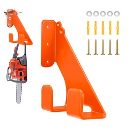 DROSOKING Chainsaw Hanger, Chainsaw Holder Wall Mount, Steel Chain Saw Hanger, Chainsaw Rack for Garage, Garage Hooks Heavy Duty for Chainsaw Accessories and Tools