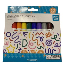 Pen + Gear Washable Markers Pen+Gear Nontoxic, 10ct. Broad Lines Ages 3+ New In Box