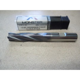 MONSTER TOOL 255-100500B - 1/2" CORNER CHAMFER END MILL, 4 FLUTE, 3" OAL