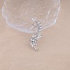 Vacaonio Sparkly Rhinestone Ear Cuff Earring Silver Crystal Ear Climber