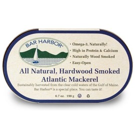 Bar Harbor Smoked Mackerel, 6.7-Ounce Cans (Pack of 12)